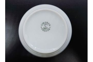 ビンテージ　フランス　LIMOGES(リモージュ)　白磁　様々な用途に使える小物入れ5点セット(ヴィンテージ、蓋物、洋食器、シェル、貝)(R-078883)
