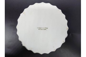 ビンテージ　フランス　Philippe Deshoulieres(フィリップデズリエ)　LIMOGES(リモージュ)　側面に施されたフルーツの模様が可愛らしいグラタン皿6枚セット(ヴィンテージ、果物、いちご、葡萄、洋ナシ、白磁、プレート、中皿、深皿、洋食器)(R-078885)