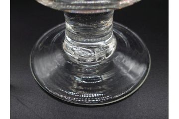 大正〜昭和初期　当時物　縁の色合いがアクセントの赤縁氷コップ2客セット(グラス、吹きガラス、和ガラス、硝子)(R-078888)