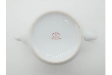 オールドノリタケ　NORITAKE　ヤジロベー印　くつろぎの一時を楽しめるティーセット(ティーポット、クリーマー、シュガーポット、C&S6客、ティーカップ&ソーサー、柿、日本陶器會社、果物、洋食器、箱付き)(R-078895)