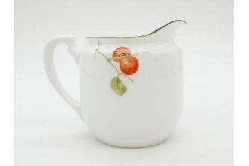 オールドノリタケ　NORITAKE　ヤジロベー印　くつろぎの一時を楽しめるティーセット(ティーポット、クリーマー、シュガーポット、C&S6客、ティーカップ&ソーサー、柿、日本陶器會社、果物、洋食器、箱付き)(R-078895)