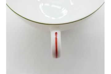 オールドノリタケ　NORITAKE　ヤジロベー印　くつろぎの一時を楽しめるティーセット(ティーポット、クリーマー、シュガーポット、C&S6客、ティーカップ&ソーサー、柿、日本陶器會社、果物、洋食器、箱付き)(R-078895)