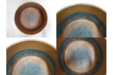 明治期　時代物　上手物　彫刻　鎌倉彫り　菊文　艶やかな漆の濃淡が美しい高級感のある火鉢2点セット(漆器、木製、丸火鉢、手あぶり、共箱付き、火箸付き)(R-078898)