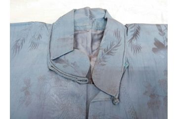 戦前　中国　満州　上海　支那　唐服　カンフー服　チャイナ服　長袍　萬昌提荘　中国服(鳳凰、辮髪帽、チャイナ帽、帽子、支那靴、民族衣装、袋付き)(R-078899)