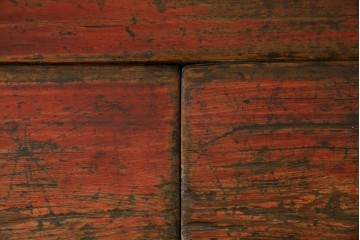 アジアンヴィンテージ!!　オリエンタルデザイン　中国美術　花鳥風月　異国情緒の雰囲気漂うローボード(ベンチ)　(R-078903)