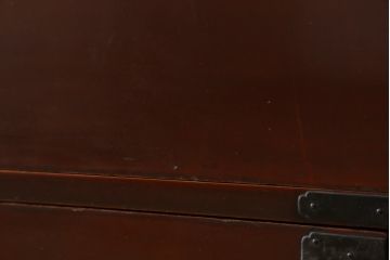 和製アンティーク　上手物!!　漆塗り　溜塗　内部桐材　落ち着きのある佇まいが魅力的な衣装箪笥(収納箪笥、時代箪笥、引き出し、チェスト)(R-078905)