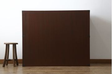 和製アンティーク　上手物!!　漆塗り　溜塗　内部桐材　落ち着きのある佇まいが魅力的な衣装箪笥(収納箪笥、時代箪笥、引き出し、チェスト)(R-078905)