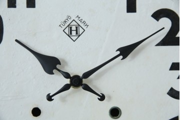 和製アンティーク　TOKYO MARK(東京マーク)　TUKYO MARK　丸いフォルムが可愛らしいシンプルな振り子時計　(R-078907)