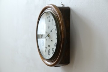 和製アンティーク　TOKYO MARK(東京マーク)　TUKYO MARK　丸いフォルムが可愛らしいシンプルな振り子時計　(R-078907)