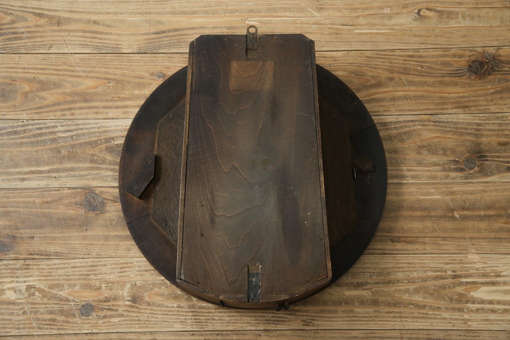 和製アンティーク　TOKYO MARK(東京マーク)　TUKYO MARK　丸いフォルムが可愛らしいシンプルな振り子時計　(R-078907)