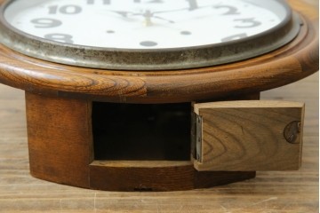 和製アンティーク　TOKYO MARK(東京マーク)　TUKYO MARK　丸いフォルムが可愛らしいシンプルな振り子時計　(R-078907)