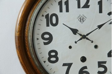 和製アンティーク　TOKYO MARK(東京マーク)　TUKYO MARK　丸いフォルムが可愛らしいシンプルな振り子時計　(R-078907)