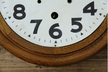 和製アンティーク　TOKYO MARK(東京マーク)　TUKYO MARK　丸いフォルムが可愛らしいシンプルな振り子時計　(R-078907)