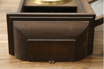 和製アンティーク　精工舎(SEIKOSHA、セイコー)　TRADE(S)MARK　小振りな文字盤がおしゃれな昔懐かしい振り子時計(柱時計、古時計、掛け時計)(R-078911)