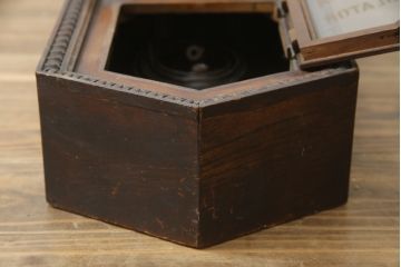 和製アンティーク　精工舎(SEIKOSHA、セイコー)　TRADE(S)MARK　深みのある色味が渋くてお洒落な振り子時計(柱時計、古時計、掛け時計、八角時計)(R-078912)