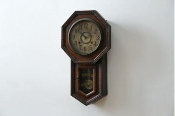 和製アンティーク　精工舎(SEIKOSHA、セイコー)　TRADE(S)MARK　深みのある色味が渋くてお洒落な振り子時計　(R-078912)