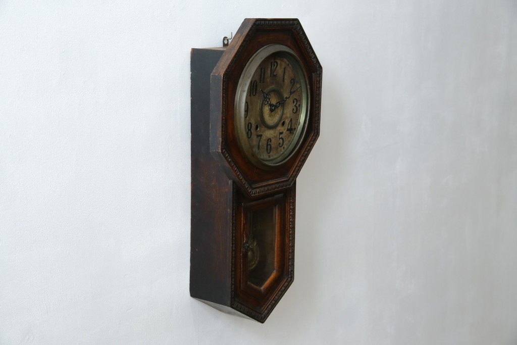 和製アンティーク　精工舎(SEIKOSHA、セイコー)　TRADE(S)MARK　深みのある色味が渋くてお洒落な振り子時計　(R-078912)