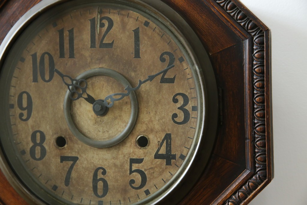 和製アンティーク　精工舎(SEIKOSHA、セイコー)　TRADE(S)MARK　深みのある色味が渋くてお洒落な振り子時計　(R-078912)