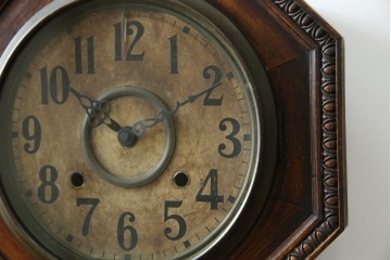 和製アンティーク　精工舎(SEIKOSHA、セイコー)　TRADE(S)MARK　深みのある色味が渋くてお洒落な振り子時計　(R-078912)