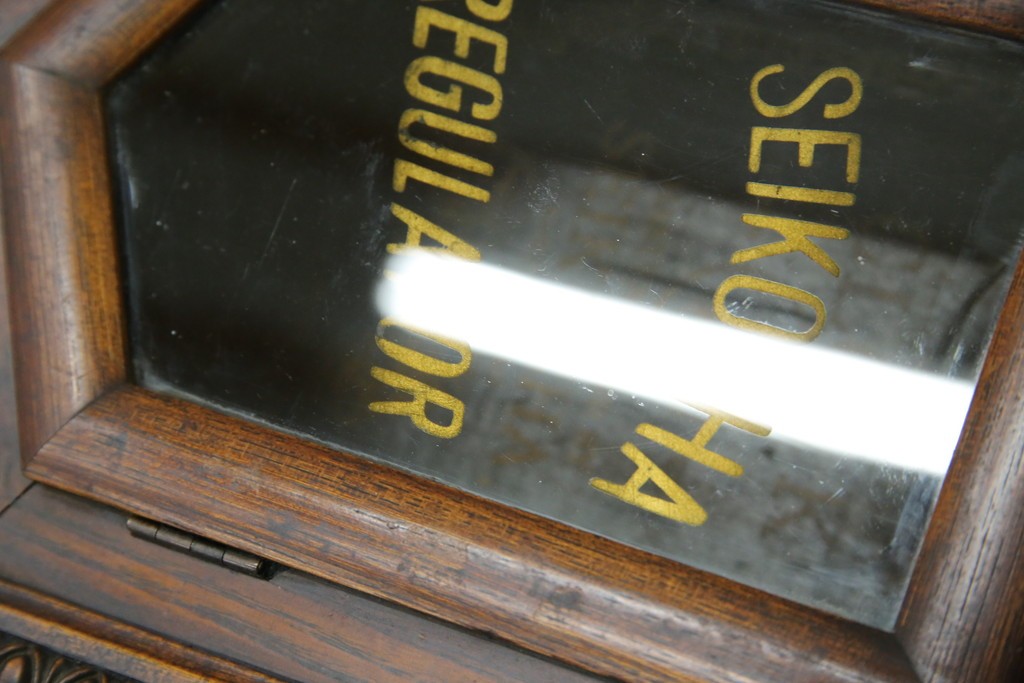 和製アンティーク　精工舎(SEIKOSHA、セイコー)　TRADE(S)MARK　深みのある色味が渋くてお洒落な振り子時計　(R-078912)