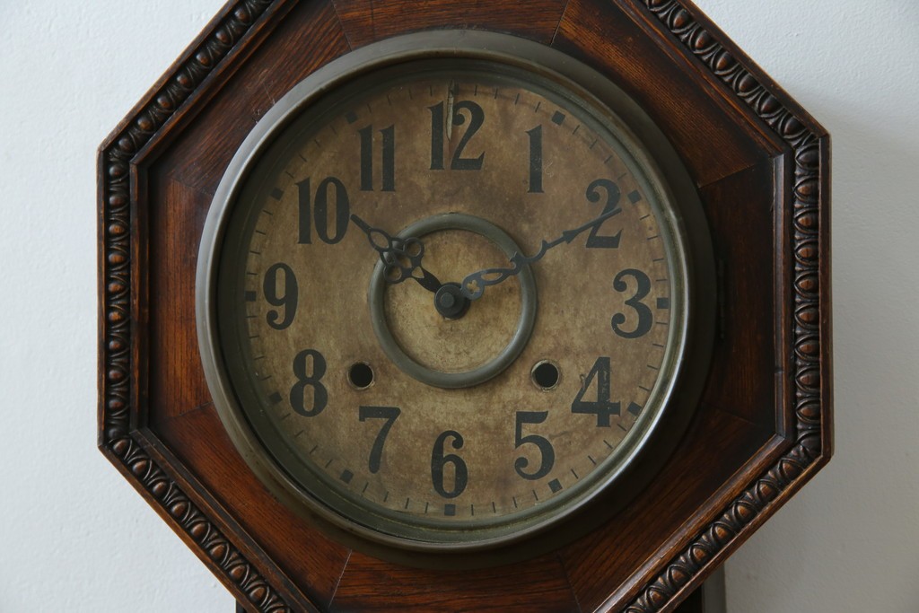 和製アンティーク　精工舎(SEIKOSHA、セイコー)　TRADE(S)MARK　深みのある色味が渋くてお洒落な振り子時計　(R-078912)