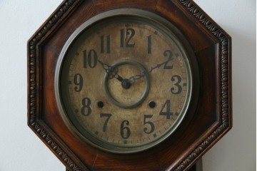 和製アンティーク　精工舎(SEIKOSHA、セイコー)　TRADE(S)MARK　深みのある色味が渋くてお洒落な振り子時計　(R-078912)