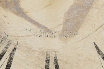 アメリカ　THE NEW HAVEN CLOCK社　8DAY　個性的なデザインが目を引く振り子時計(柱時計、古時計、掛け時計)(R-078914)