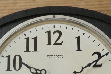 和製アンティーク　精工舎(SEIKOSHA、セイコー)　30DAY　シンプルなカレンダー機能付き振り子時計(柱時計、古時計、掛け時計)(R-078916)
