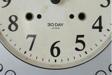 和製アンティーク　精工舎(SEIKOSHA、セイコー)　30DAY　シンプルなカレンダー機能付き振り子時計(柱時計、古時計、掛け時計)(R-078916)