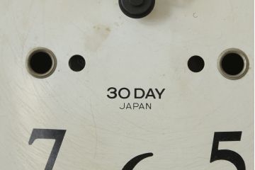 和製アンティーク　精工舎(SEIKOSHA、セイコー)　30DAY　シンプルなカレンダー機能付き振り子時計(柱時計、古時計、掛け時計)(R-078916)