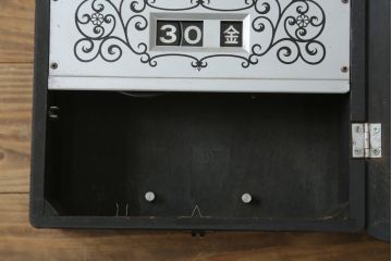 和製アンティーク　精工舎(SEIKOSHA、セイコー)　30DAY　シンプルなカレンダー機能付き振り子時計(柱時計、古時計、掛け時計)(R-078916)