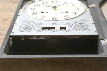 和製アンティーク　精工舎(SEIKOSHA、セイコー)　30DAY　シンプルなカレンダー機能付き振り子時計(柱時計、古時計、掛け時計)(R-078916)