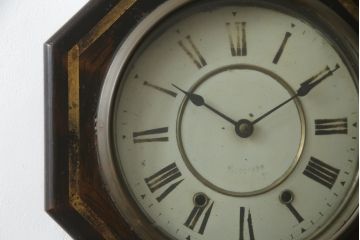 和製アンティーク　光星舎(KOSEISHA)　シックで落ち着いた雰囲気が魅力的な振り子時計(柱時計、古時計、掛け時計、八角時計)(R-078917)