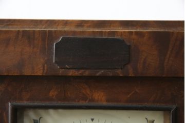 和製ビンテージ　精工舎(SEIKOSHA、セイコー)　TRADE(S)MARK　木目の美しさが目を引くモダンデザインの振り子時計(柱時計、古時計、掛け時計、ヴィンテージ)(R-078918)