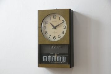 和製アンティーク　精工舎(SEIKOSHA、セイコー)　SONOLA(ソノーラ)　昭和レトロな雰囲気たっぷりのカレンダー機能付きトランジスタ柱時計(古時計、掛け時計)(R-078919)