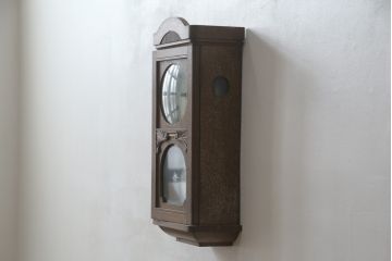 和製アンティーク　S.MIZU　味わいのあるクラシカルなデザインが素敵な振り子時計(柱時計、古時計、掛け時計)(R-078920)