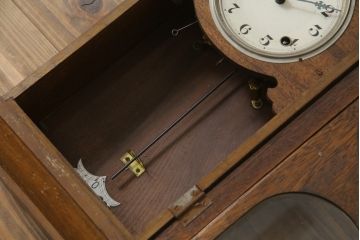 和製アンティーク　S.MIZU　味わいのあるクラシカルなデザインが素敵な振り子時計(柱時計、古時計、掛け時計)(R-078920)