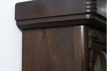和製アンティーク　Meiji(明治時計社)　大正ロマンな雰囲気たっぷりの振り子時計(柱時計、古時計、掛け時計)(R-078922)