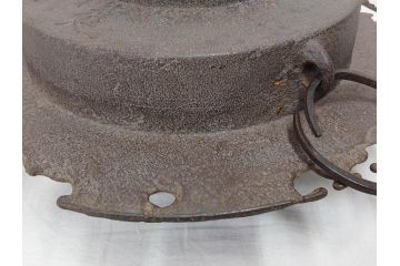 時代物　健仁松堂　斑紫銅蓋　透木釜　時を重ねた味わいのある羽釜(釜、湯釜、湯沸かし、煎茶道具、茶道具、共箱付き)(R-078930)