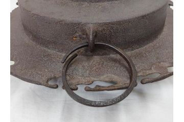 時代物　健仁松堂　斑紫銅蓋　透木釜　時を重ねた味わいのある羽釜(釜、湯釜、湯沸かし、煎茶道具、茶道具、共箱付き)(R-078930)