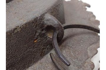 時代物　健仁松堂　斑紫銅蓋　透木釜　時を重ねた味わいのある羽釜(釜、湯釜、湯沸かし、煎茶道具、茶道具、共箱付き)(R-078930)