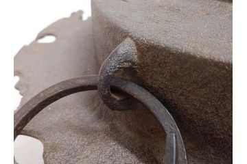時代物　健仁松堂　斑紫銅蓋　透木釜　時を重ねた味わいのある羽釜(釜、湯釜、湯沸かし、煎茶道具、茶道具、共箱付き)(R-078930)