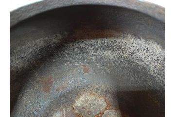 時代物　健仁松堂　斑紫銅蓋　透木釜　時を重ねた味わいのある羽釜(釜、湯釜、湯沸かし、煎茶道具、茶道具、共箱付き)(R-078930)