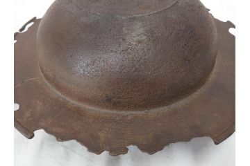 時代物　健仁松堂　斑紫銅蓋　透木釜　時を重ねた味わいのある羽釜(釜、湯釜、湯沸かし、煎茶道具、茶道具、共箱付き)(R-078930)