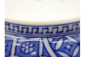 陶匠 高野昭阿弥　和楽庵　京焼　色絵祥瑞　唐子の図　意匠を凝らした水指(瓢箪、瓢形、腰捻、水差、茶道具、煎茶道具、共箱付き)(R-078931)