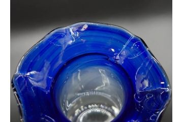 戦前　大正〜昭和初期　昭和レトロな雰囲気が魅力の花瓶2点セット(一輪挿し、花入、花器、硝子)(R-078933)
