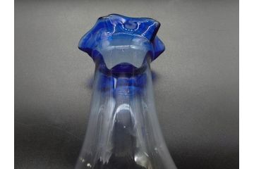 戦前　大正〜昭和初期　昭和レトロ　どんなテイストのお部屋にも馴染む花瓶2点セット(一輪挿し、花入、花器、硝子)(R-078934)