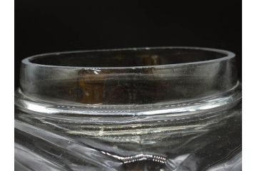 アンティーク雑貨　当時物　デッドストック　アルミ蓋　多種多様の使い道ができるガラス瓶(角型、角瓶、キャニスター、ガラスビン、菓子瓶、硝子、フタ付き、小物入れ、ディスプレイ雑貨、古道具、店舗什器)(R-078935)