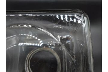 アンティーク雑貨　当時物　デッドストック　アルミ蓋　多種多様の使い道ができるガラス瓶(角型、角瓶、キャニスター、ガラスビン、菓子瓶、硝子、フタ付き、小物入れ、ディスプレイ雑貨、古道具、店舗什器)(R-078935)