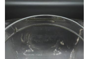 アンティーク雑貨　当時物　デッドストック　アルミ蓋　シンプルで使い勝手の良いガラス瓶(角型、角瓶、キャニスター、ガラスビン、菓子瓶、硝子、フタ付き、小物入れ、ディスプレイ雑貨、古道具、店舗什器)(R-078936)